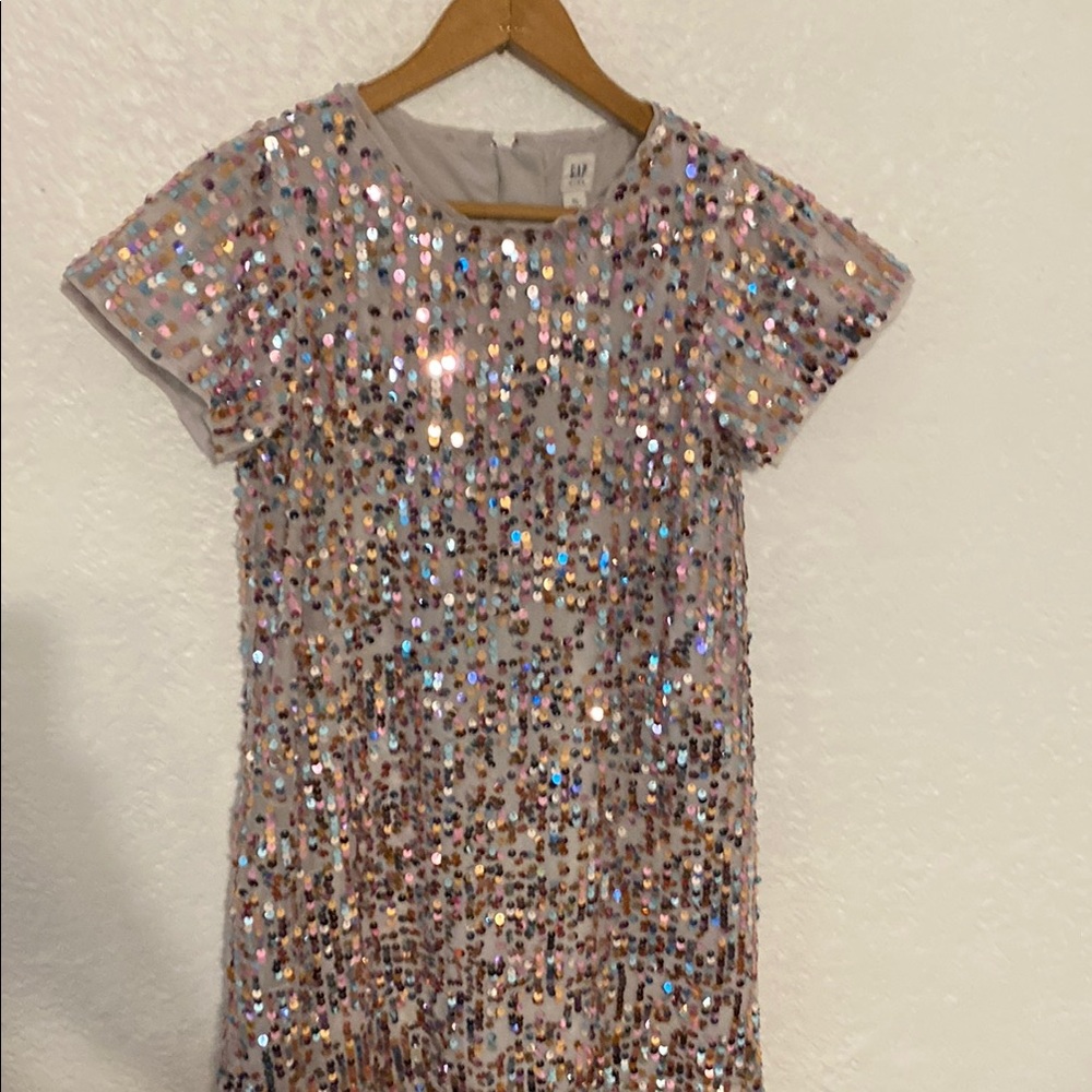 GAP Multicolor Sequin Kids Dress